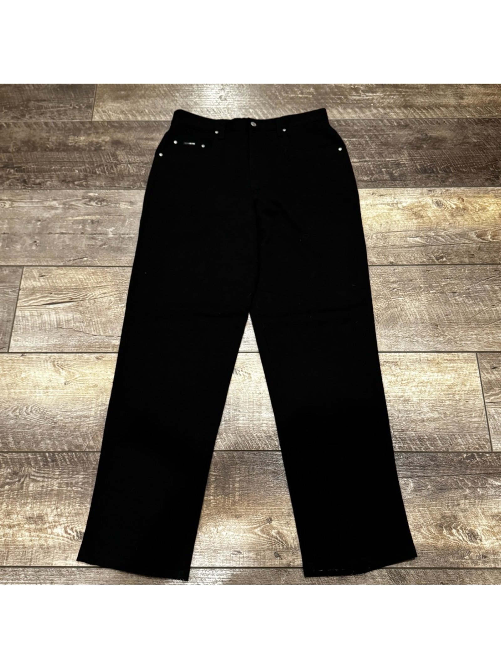 Bc Ethic Ez-Fit 2206 Smooth Custom Fit Y2k Black Pant Size 34x35